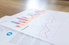 a paper with colorful graphics on it